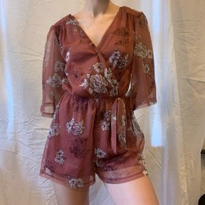 Floral Lace Romper